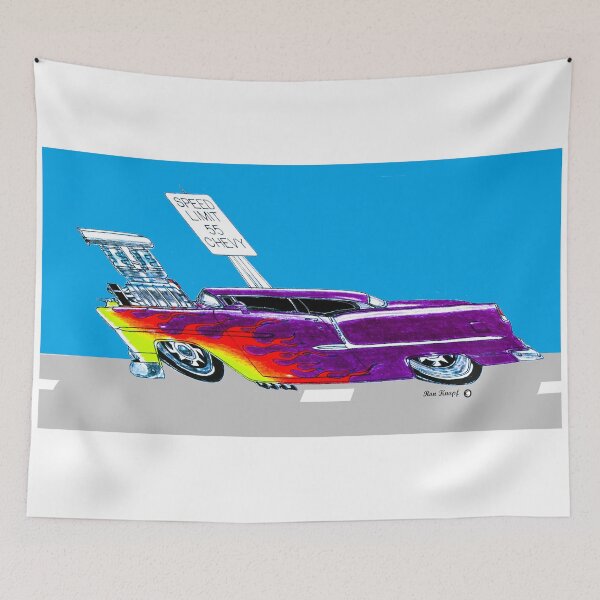 Item preview, SPEED LIMIT 55 CHEVY    // 1955 Custom Classic Chevy sedan designed and sold by Imagin8er.