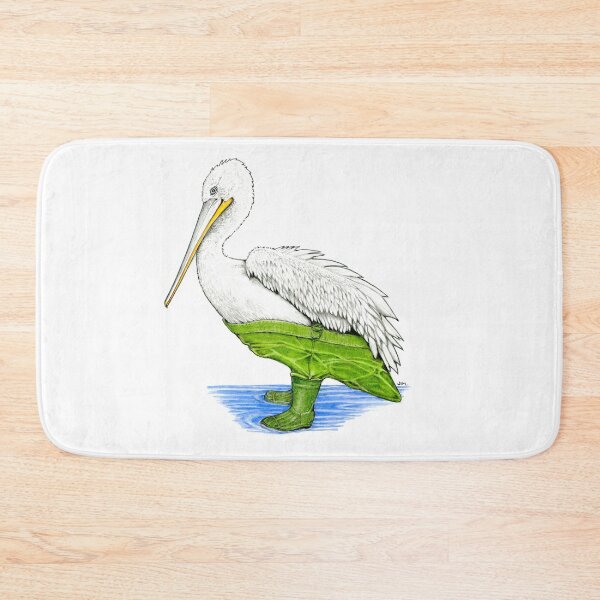 Item preview, Dalmatian Pelican in Waders designed and sold by JimsBirds.