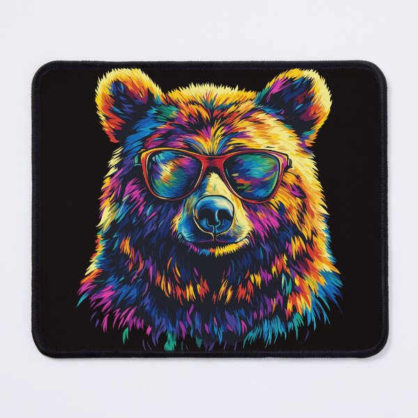 Item preview, Funny Grizzly Bear Lovers Pop Art Sunglasses Design designed and sold by adsman68.