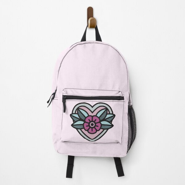 Item preview, Bubblegum Americana Tattoo Flower Heart designed and sold by Skull Fern.