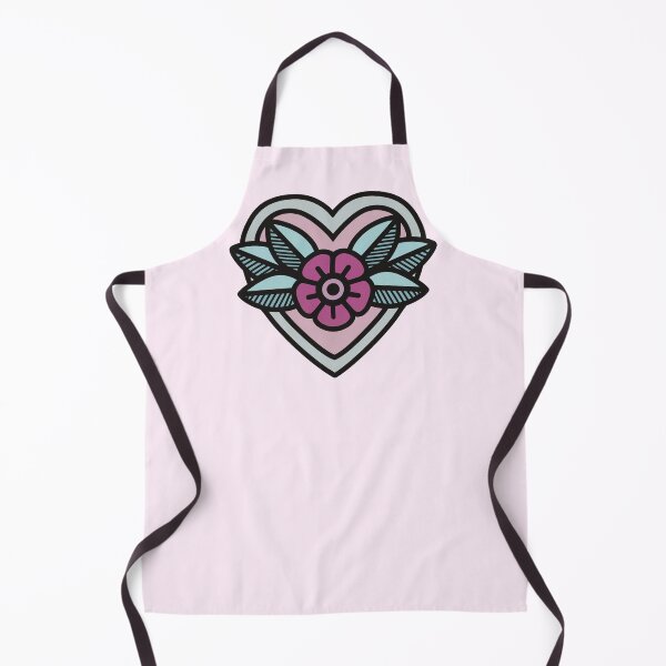 Item preview, Bubblegum Americana Tattoo Flower Heart designed and sold by Skull Fern.
