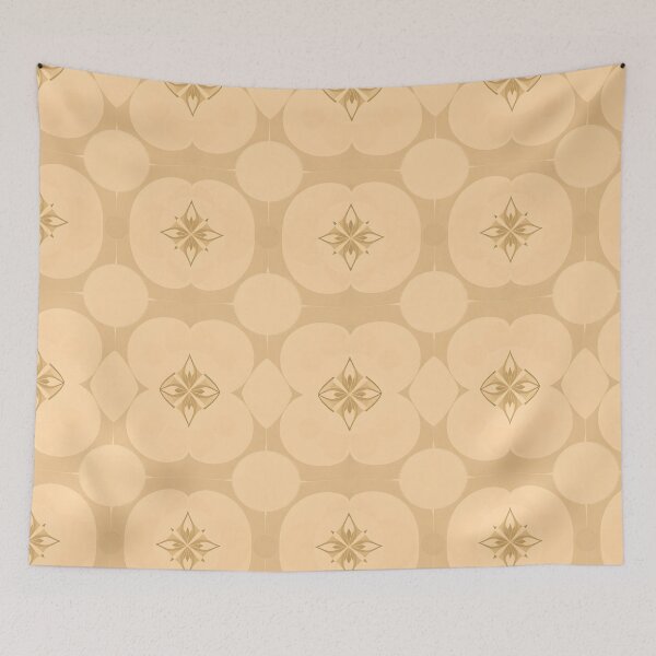 Item preview, Elegant Tan Beige Floral Pattern for Home Décor designed and sold by CelestialAllure.
