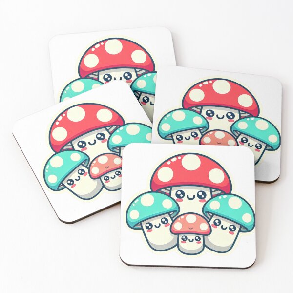 Item preview, Kawaii muschrooms squad designed and sold by Meandmyshop.