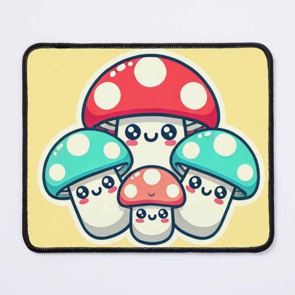 Item preview, Kawaii muschrooms squad designed and sold by Meandmyshop.