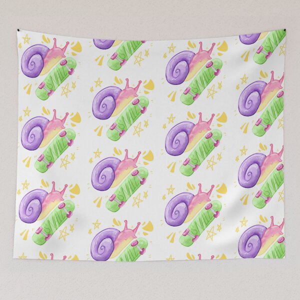 Item preview, Skateboarding snail design designed and sold by BeeTheDragon-1.