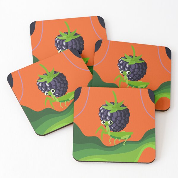 Item preview, Green Grasshopper with Blackberry designed and sold by Ciervo Primavera.