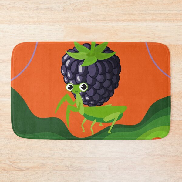Item preview, Green Grasshopper with Blackberry designed and sold by Ciervo Primavera.