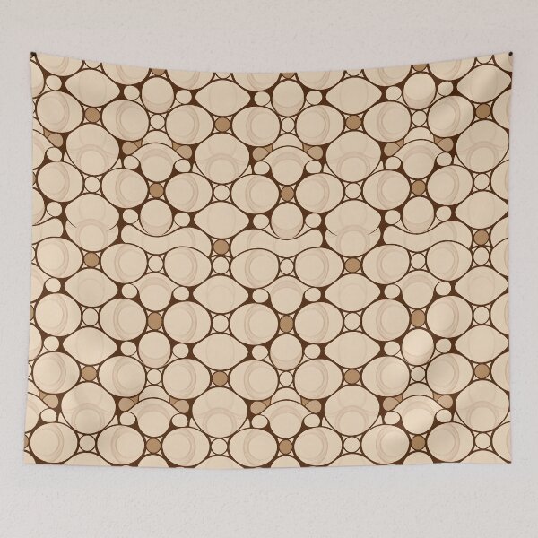 Item preview, Elegant Retro Circle Pattern - Floral Home Decor designed and sold by CelestialAllure.