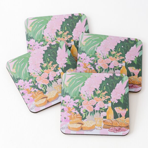 Item preview, Girly Cottagecore Aesthetic Spring Garden Party Painting designed and sold by Creative Brat Design Studio.