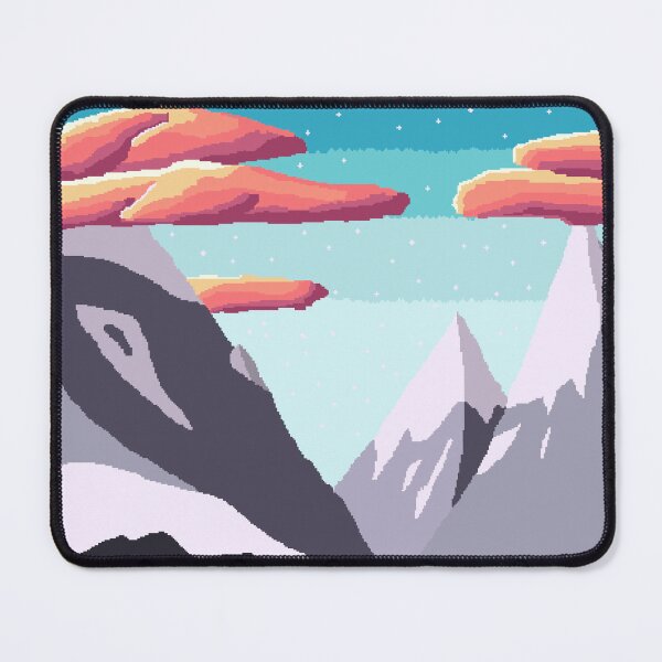Item preview, Pixel art of a mountainous landscape designed and sold by georgee2000.