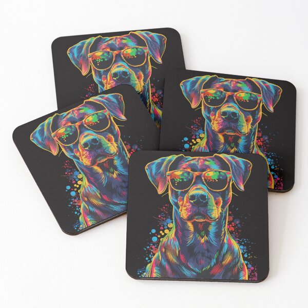 Item preview, Catahoula Leopard Dog wearing Sunglasses Pop Art Design  designed and sold by adsman68.