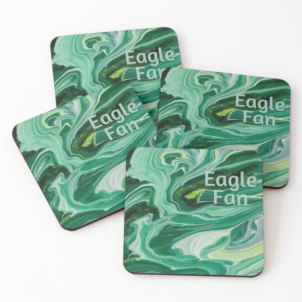Item preview, Green & Black + Eagle Fan - Team Colors - jdp-01-14-0004 designed and sold by ANomadDesigns.