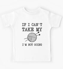 Knitting quote Kids Tee