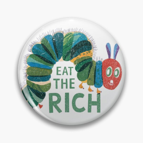 Item preview, Eat the Rich Hungry Caterpillar Vintage Tee designed and sold by TynesDesign.