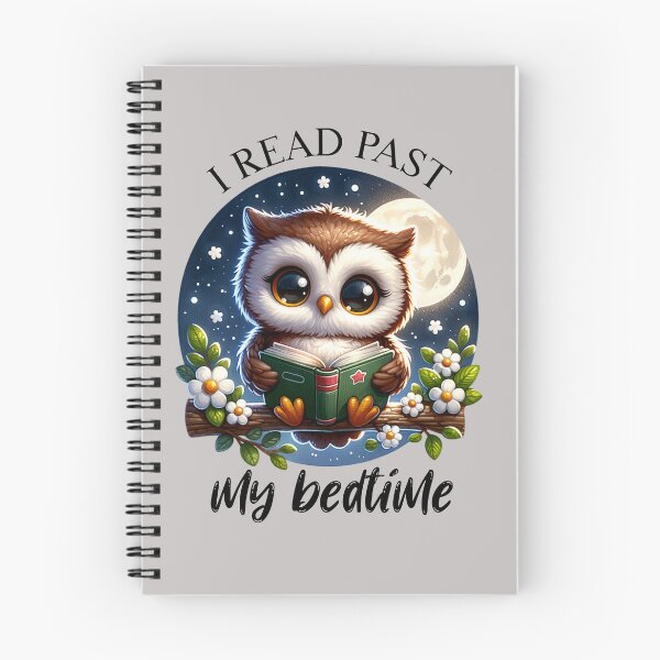 Item preview, I Read Past My Bedtime owl bird on tree branch designed and sold by InspireGlow.