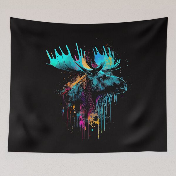 Item preview, Moose Lovers Pop Art Design designed and sold by adsman68.