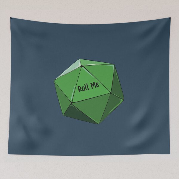 Item preview, Green Roll Me Dice Art designed and sold by Skull Fern.