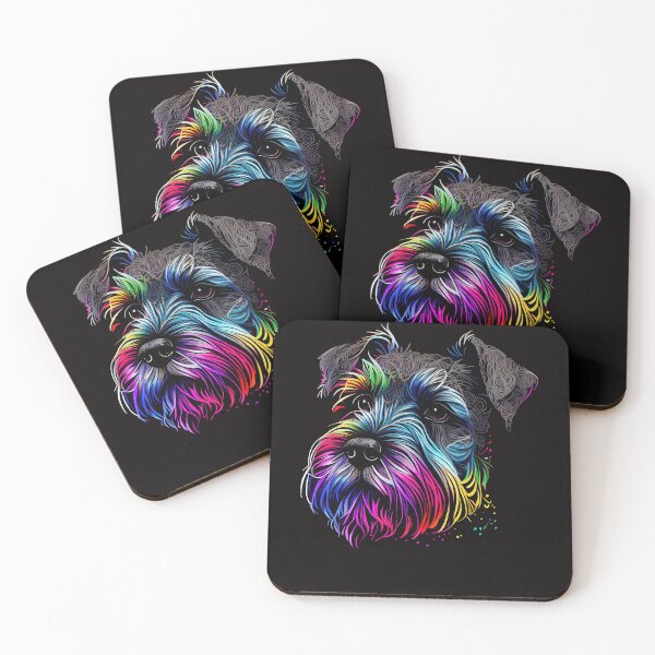 Item preview, Mini Schnauzer Lovers Pop Art Design  designed and sold by adsman68.