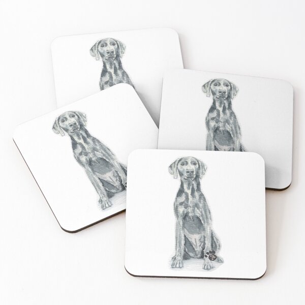 Item preview, Weimaraner Original Dog Art designed and sold by bungalowhouse.