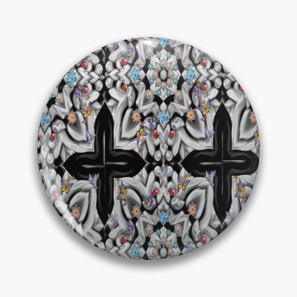 Item preview, geometric flower pattern designed and sold by Artisfunforme.