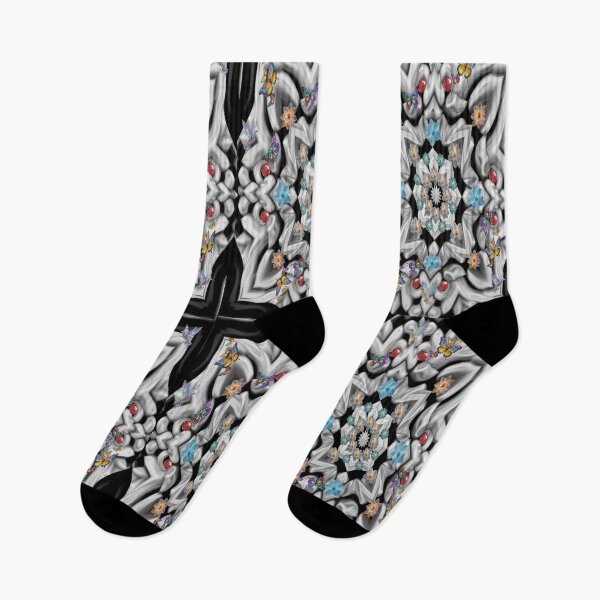 Item preview, geometric flower pattern designed and sold by Artisfunforme.