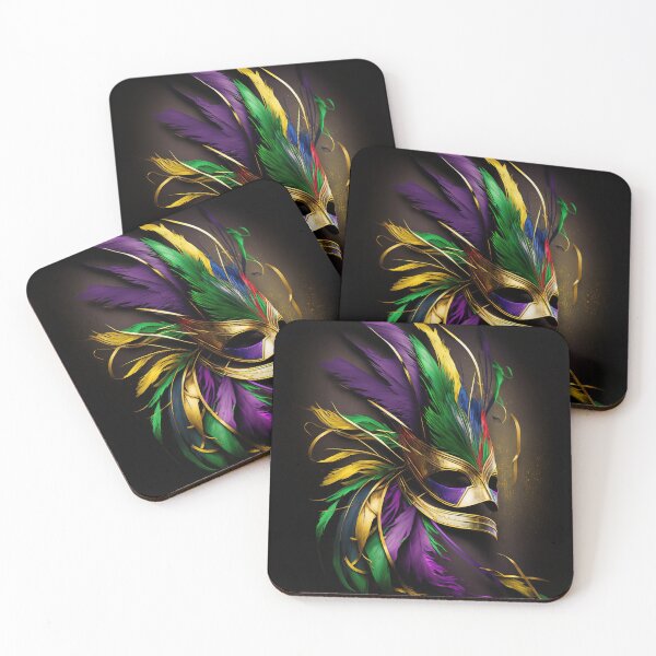 Item preview, Elegant Feathered Mardi Gras Mask designed and sold by KeeganCreations.