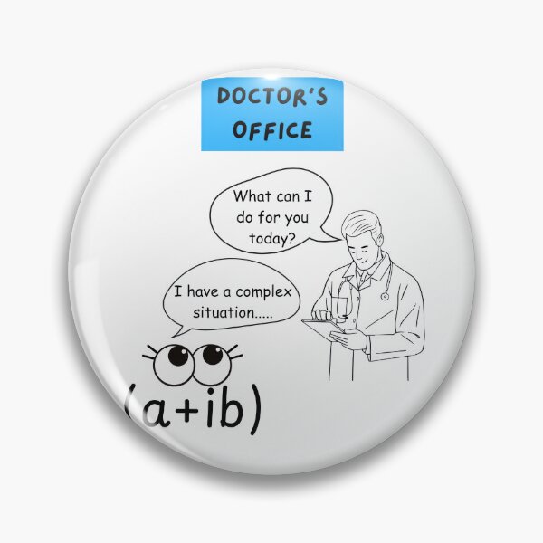Item preview, Complex Number goes to the Doctor's designed and sold by XYZish.