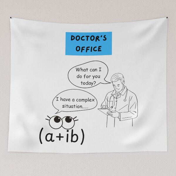 Item preview, Complex Number goes to the Doctor's designed and sold by XYZish.