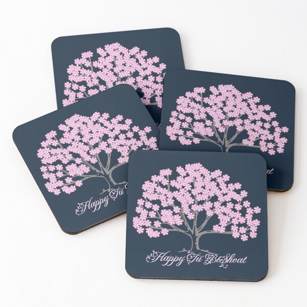 Item preview, Pink Almond Tree Tu B'Shevat designed and sold by HolidayBug.