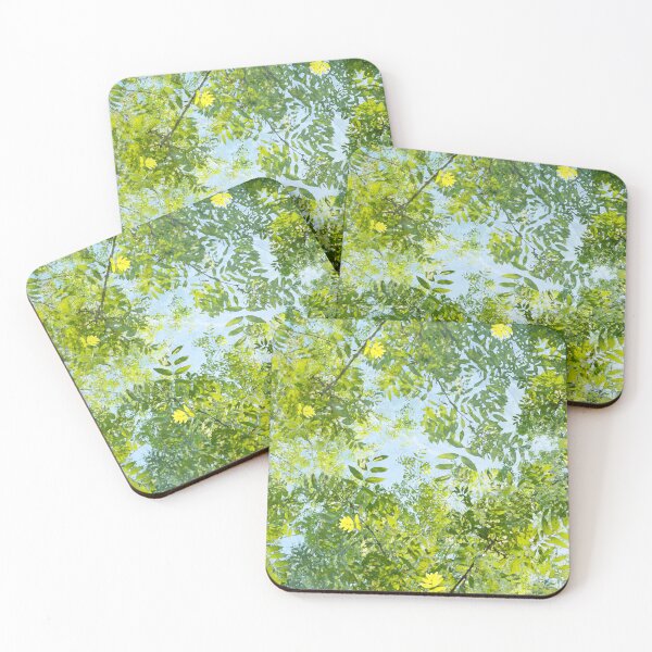 Item preview, Spring Green Tree Nature Leaves Pattern designed and sold by Visual Ecstasy Escape  Floral Trance Vision Photo Alchemy by K .
