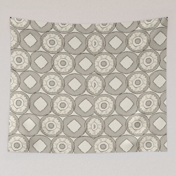 Item preview, Chic Neutral Floral - Duvets, Canvas Prints, Curtain, T-Shirts designed and sold by CelestialAllure.