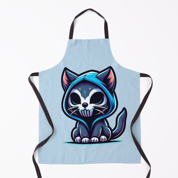 Item preview, Kawaii Grim Reaper Cat Wearing Hoodie designed and sold by 2ndSketch.