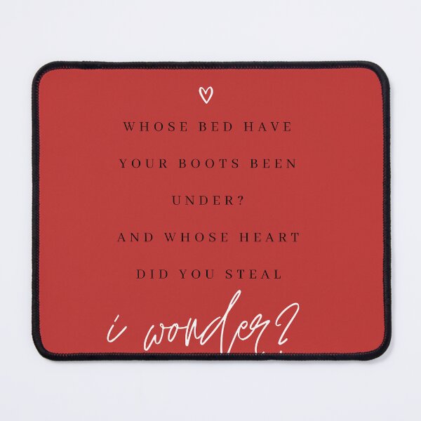 Item preview, Who's Bed Have Your Boots Been Under Print designed and sold by Femme Pastel Collective.