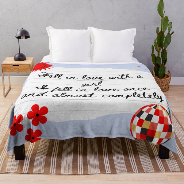 Item preview, Fell in Love with a Girl Lyric Print designed and sold by Femme Pastel Collective.
