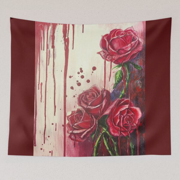 Item preview, Painted the rose red designed and sold by aprilwebbartist.