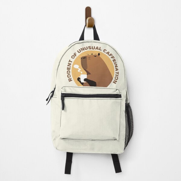 Item preview, Rodent of Unusual Caffeination Capybara drinking Coffee designed and sold by blackdogshop.