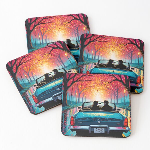 Item preview, Romantic Valentine’s Drive – Couple in a Soft-Top Car designed and sold by GrizzlyCollective.