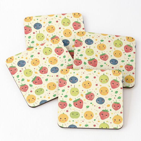 Item preview, Kawaii Fruit Pattern designed and sold by KiwiGrizzly.