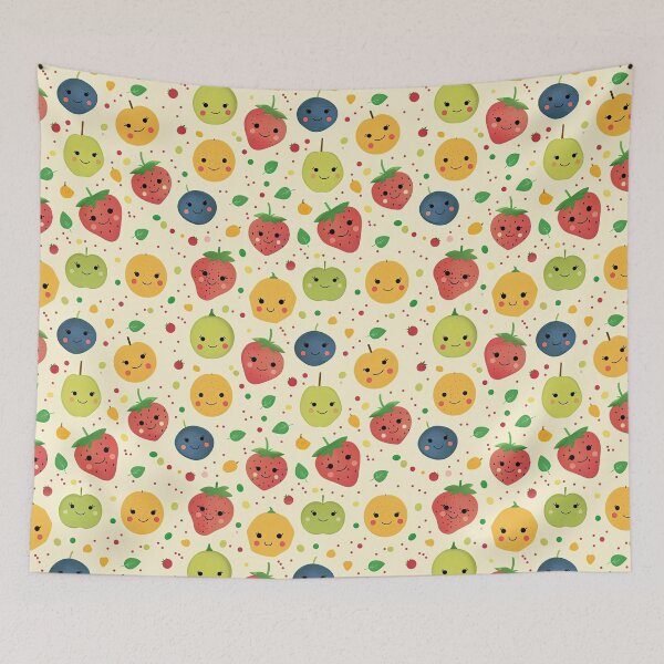 Item preview, Kawaii Fruit Pattern designed and sold by KiwiGrizzly.