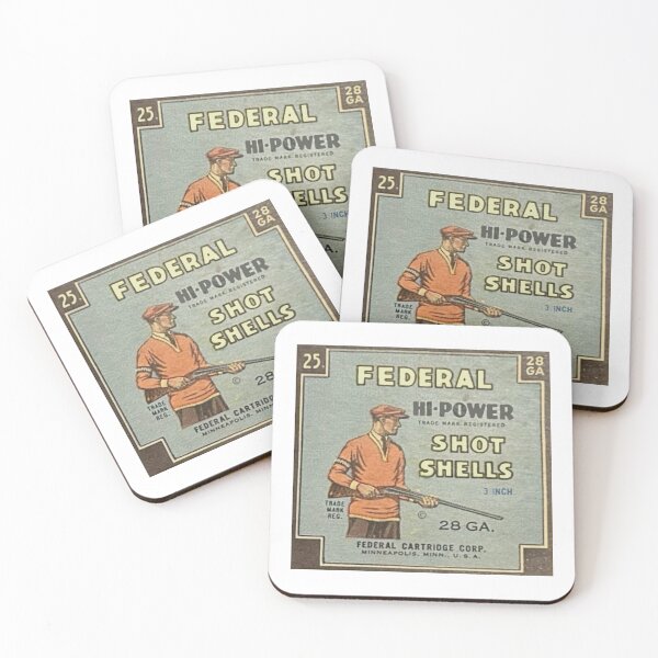 Item preview, Federal Hi-Power Shot Shells vintage box designed and sold by YesterCool Designs.