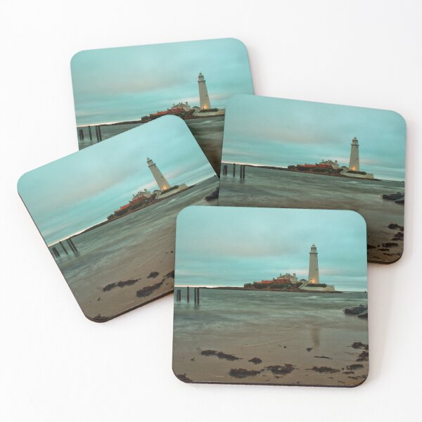 Item preview, St Marys Lighthouse on a Rocky Island at Dusk designed and sold by David Patterson.