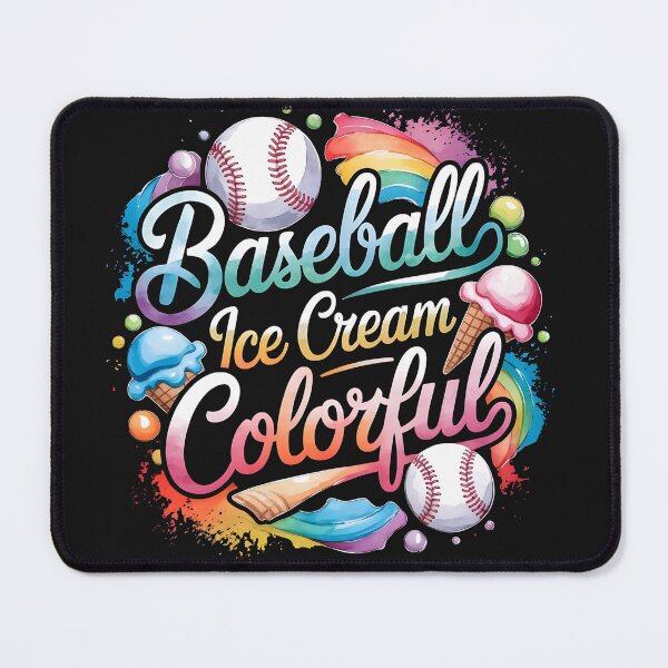 Item preview, Baseball Ice Cream Colorful in style watercolorful illustration designed and sold by Pawel Oska.