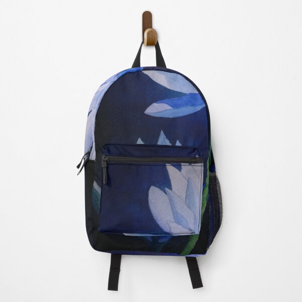 Item preview, Blue lotus waterlily watercolour flower painting designed and sold by esvb.