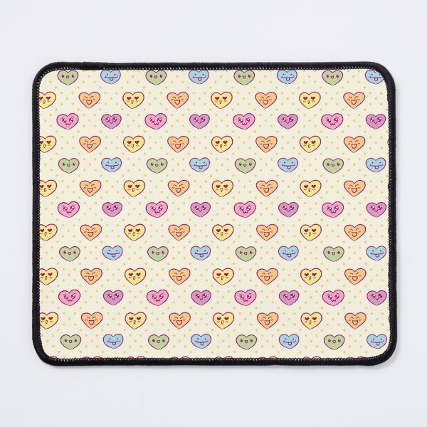 Item preview, Kawaii Pastel Rainbow Smiling Hearts in Yellow designed and sold by Mr-Mooneyes.