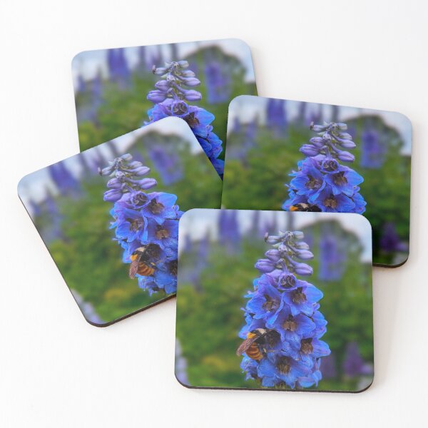 Item preview, Bee Enjoying a Blue Lupine designed and sold by RocDrAdventures.