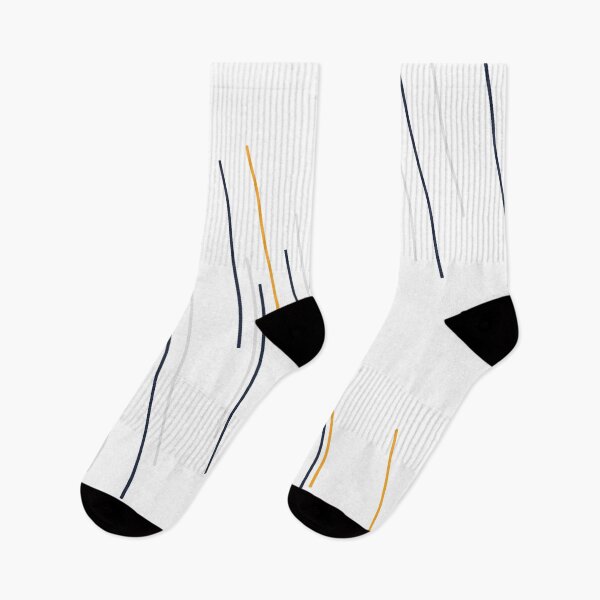 Item preview, Abstract diagonal lines in navy blue, orange, and light gray on a white background designed and sold by Unlimited1999.