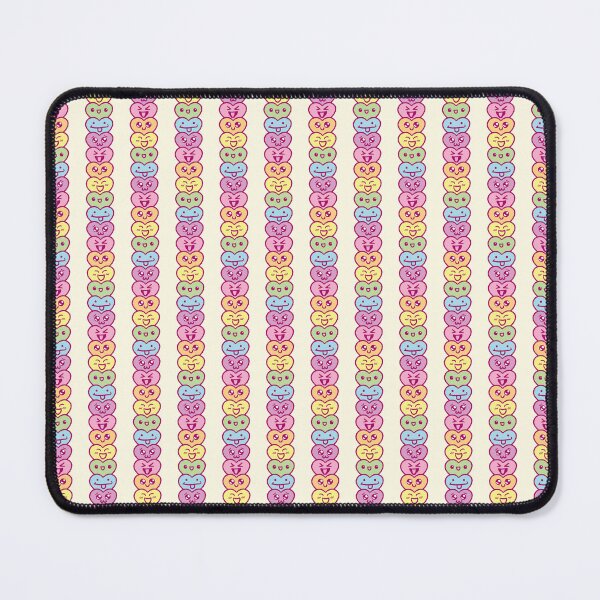 Item preview, Kawaii Cute Hearts Rainbow Stripe in Yellow designed and sold by Mr-Mooneyes.