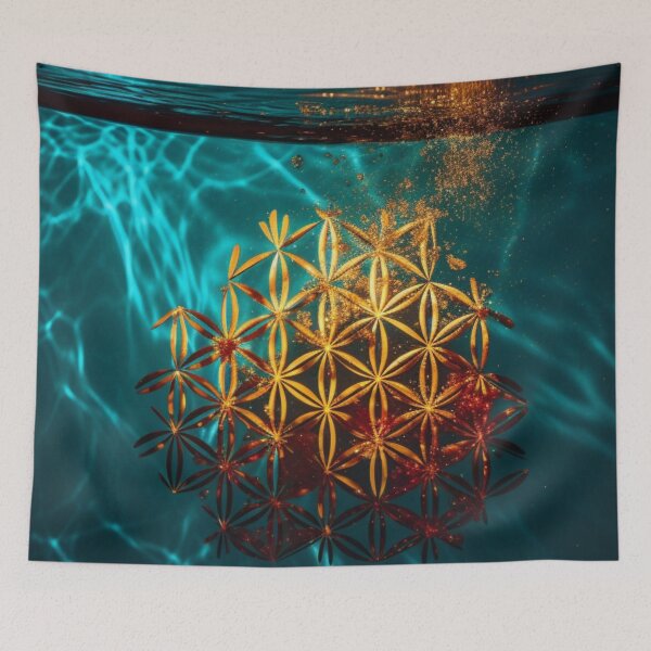 Item preview, Flower of Life – The Alchemy of Gold and Water designed and sold by KrisG-Art.