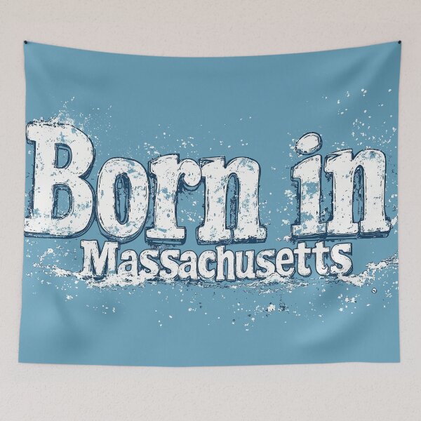 Item preview, Born in Massachusetts Washed Out  designed and sold by OriginalBeerCat.