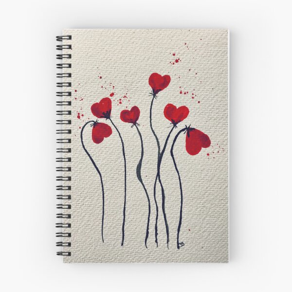 Artikelvorschau, Multimedia Aquarell Valentinstag Herz Blumen entworfen und verkauft von LakeArtWorks.